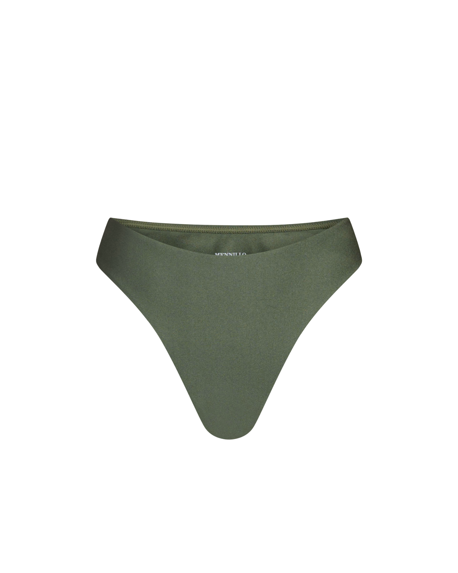 Green bikini bottom on a white background