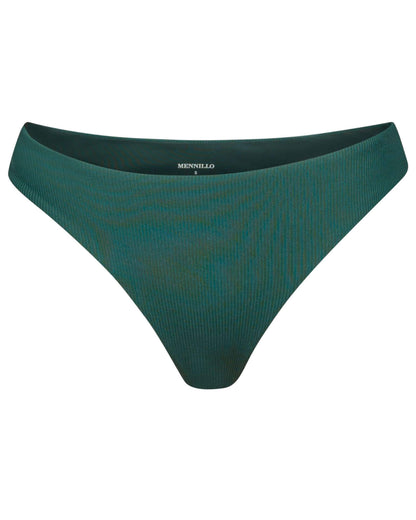 Kelly bikini bottom tanga - Green rib
