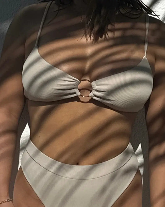Lena bikini top - Coco rib