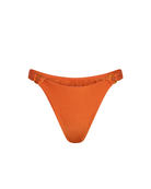 Orange bikini bottom on a white background