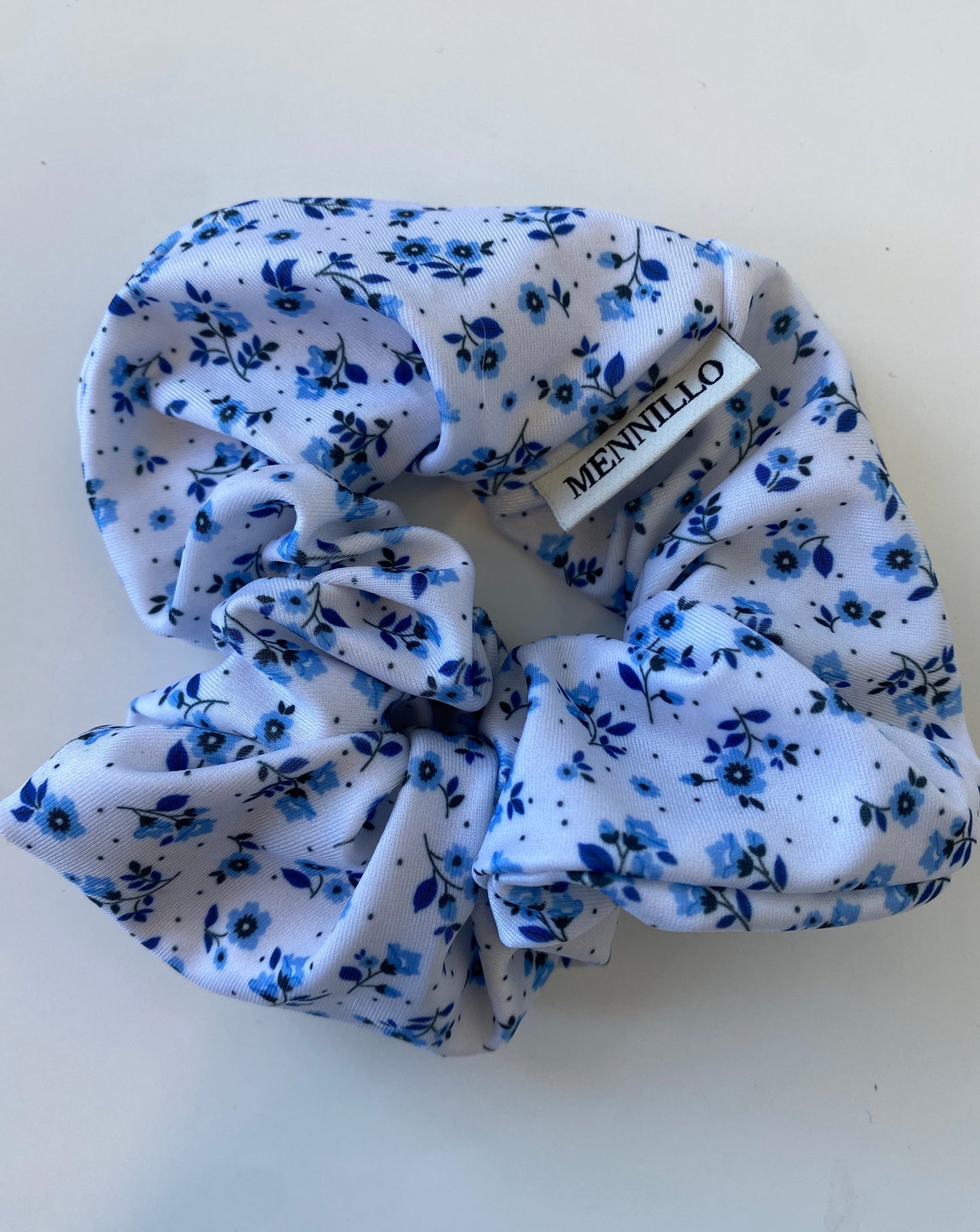 Scrunchie - Floral blue
